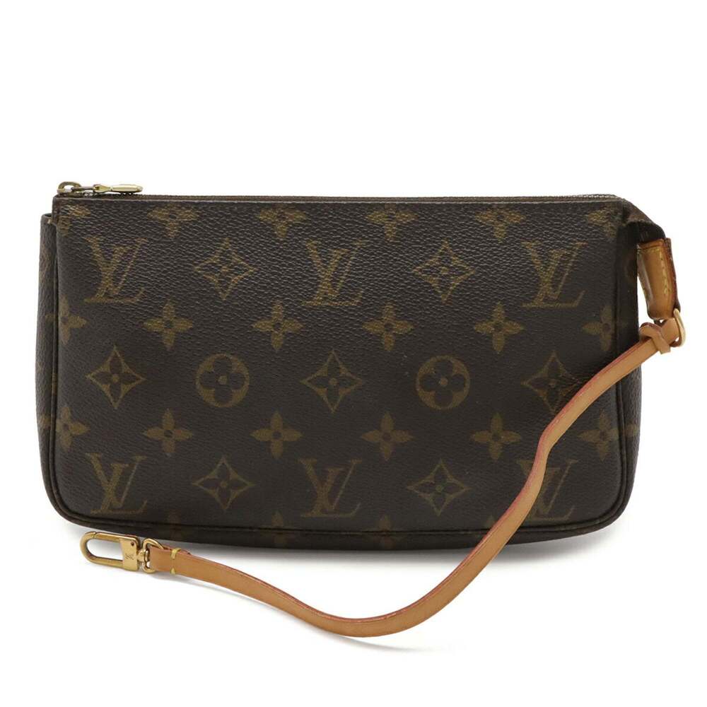 LOUIS VUITTON Authentic Brown Monogram Pochette Mini Bag - Picture 2 of 10